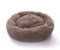Paco Home Hundebett Katzenbett Flauschig Hundekissen Donut Hundedecke Hund Katze Hundekörbchen Katzenkorb Waschbar, Farbe:Beige, Größe:Ø80 cm