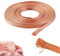 Malla de punto trenzado de cobre puro de 16.4 pies, ancho antiinterferencia, cable flexible de 8 mm, mecha de soldadura, trenzado de cobre, herramienta de reparación de alambre