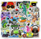 50 Stück Video Gaming Spiel Aufkleber für Kinder Junge, wasserdichte Vinyl Stickers Set für Wasserflaschen, Fahrrad, Roller, Helm, Notebook, Kindergeburtstag (G)