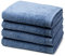 Möve - Superwuschel - 4 X Handtuch - im Set - Baumwolle (50 X 100cm Cornflower)