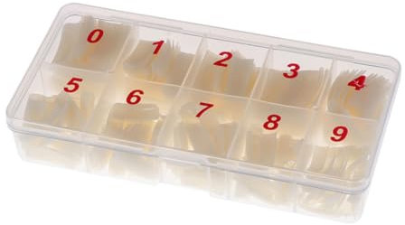 FRCOLOR 1500 Pièces Faux Ongles Blancs Blanche Décorer Naturel