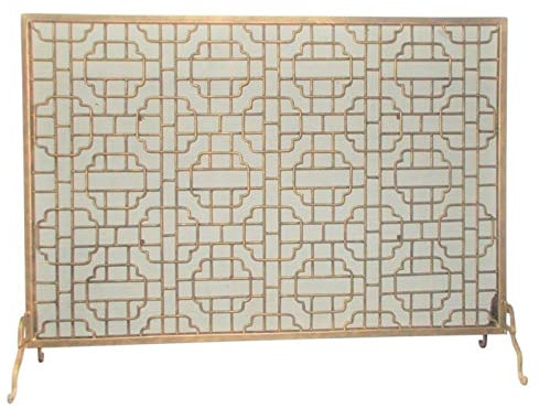 Kamin-Schirme, groß, geometrisch, einteilig, flach, Kamin-Schirm, Gittermuster, Kamin-Schirm, Flache Kamin-Schirme, dekorativ