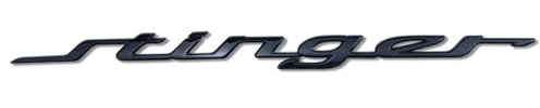 Auto Emblem für Kia Stinger GT, Selbstklebend Auto Logo Aufkleber Abzeichen Embleme Badge Plakette Sticker, Autoinnen-und Außendekoration, Auto Zubehör, Black