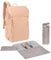 LÄSSIG Mochila con cambiador, enganche para cochecito y portabiberón/GRE Slender Up Backpack camel