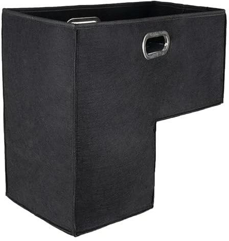 Treppenkorb Stufenkorb Mit Griffen Faltbarer L-Form Treppenkorb Raumsparungstreppenspeicher Für Wäsche Spielzeug Haushaltsgegenstände