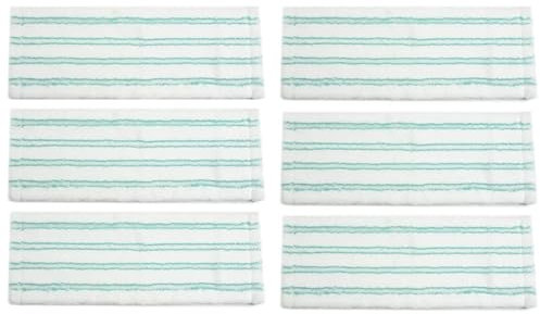 JUNPIY 6 Pack, for Leifheit, for 52120, 52121 Mop Cloth Flat Replacement Head Micro Fibre 42 Cm Dry And Wet Usage Mop Cloths Pad Floor Clean