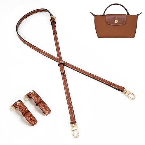 Gastinsave Handtaschengurte Ersatz, Leder Handtasche Crossbody Schultergurt Verstellbar für Longchomp Tasche Frauen