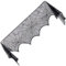 GORGECRAFT 103x18 Zoll Halloween Kaminschal Dekoration Schwarzes Polyester Spitzen Spinnennetz Große Kaminsims Girlande Spinnennetz Tischdecke Tischsets Für Zuhause Party Erntedankfest Festliches