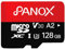 PANOX 128GB microSDXC UHS-I Memory Card with Adapter - Up to 160MB/s, C10, U3,V30,4K, A2, MicroSD Card with PANOX V2