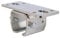 ATTAS MEA Support de plafond pour portail coulissant type 1, 35 x 40 cm, fixation au plafond extérieure, manchon de plafond pour rails lourds, profilé en C, acier galvanisé, support de rail de porte