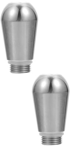 TOPBATHY 2 Stk Dampfdüse Espresso-kaffeemaschine Espressomaschinen Milchschaum Kaffee-espressomaschine Kaffee Espressomaschine Schaumdüse Machen Expresso-hersteller Rostfreier Stahl Silver
