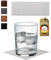 Lederfabrik Garnier® Untersetzer Gläser quadratisch 6er-Set - rutschfest & Abwaschbar - Perfekter Tischschutz - Glasuntersetzer Leder Beige - Made in DE