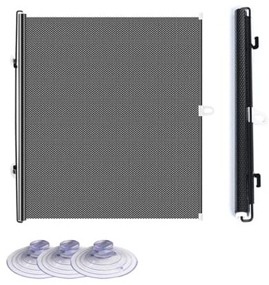 Parasol Ventanas Parasol Retráctil Enrollable para Parabrisas Delantero Coche Plegable Protección UV para Ventanas Coche Parasol Cubierta Opaca para Coche Accesorios Parasoles Coche(45X125 cm)