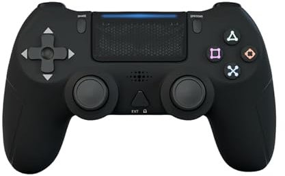 Smartify Wireless PS4-Controller kompatibel mit PlayStation 4, PS4 Pro & Slim ergonomisches Design, 10 Stunden lange Akkulaufzeit, Bluetooth-Konnektivität, vergrößerte Tasten, bester Gaming Controller