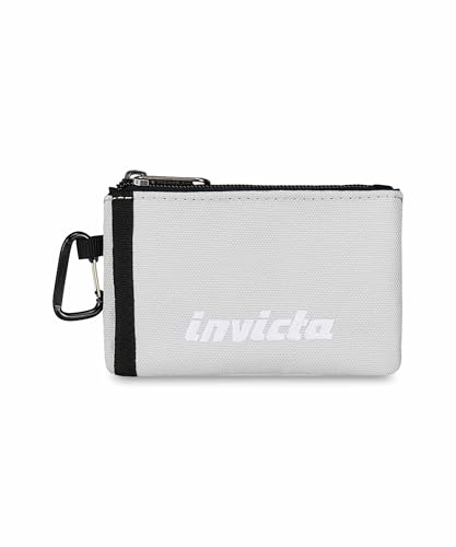 Invicta Portafoglio, Grigio effetto glitter, Portafogli Con Scomparti Porta Tessere e Carte Di Credito, Con Moschettone e Chiusura Zip, Accessori Per Ragazzo e Ragazza