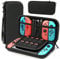 HEYSTOP Switch-Spielkonsolen-Organizer Hartschalen-, stoßfeste und druckfeste Schutztasche Kompatibel mit Switch OLED/Renewal Edition mit 10 Kartenfächern + Zubehöraufbewahrung