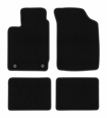 Filz-Fußmatten passend für Renault Clio II 1998-2005, Schwarz, Basic