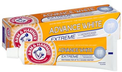 Advance White Toothpaste - 75ml x Pack of 2 - Baking Soda Toothpaste for The Exceptionally Deep Clean - Fresh Mint Flavour