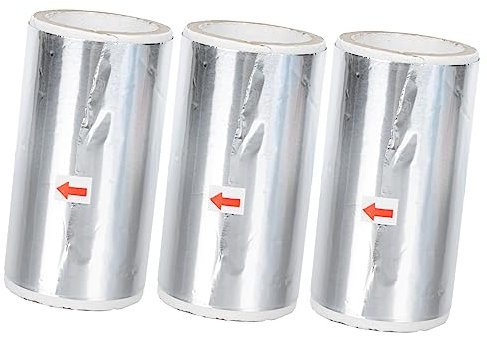 SAFIGLE 3Rollen Zinnfolie entfernen Nagelzubehör Maniküre-Entferner Nagelentferner-Folienverpackungen strapazierfähige Folie Nagelfolie UV Aluminium Maniküre-Zubehör Nagel Alufolie Silber