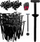 100pcs Nylon Universal Cable Tie Buckles For Car,Reusable Nylon Cable Ties,New Multifunctional Heavy Duty Self Locking Zip Ties Holder, For Car Repairs (100PCS)