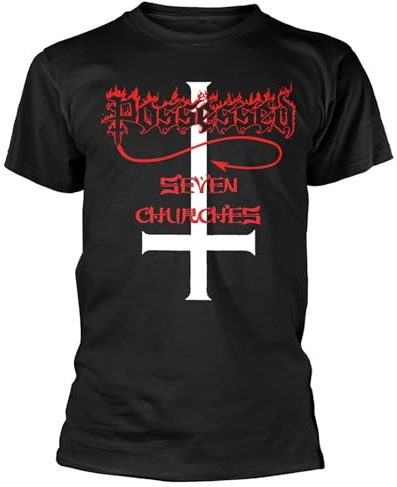 Possessed Seven Churches T Shirt M Black