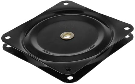 MOTHNUR Schwerlast Möbel Drehplatte Schwarz Swivel Basis für Drehstuhl Esszimmer Stuhl Möbel Drehbeschlag Belastbar Robust für Tisch Stuhl Bücherregal