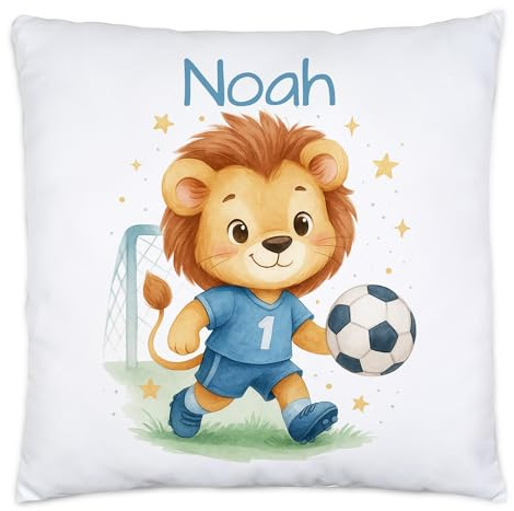 Kiddle-Design Einhorn Kissen Kinder Personalisiert mit Name - Kuschelkissen Geschenk mit Einhorn-Motiv als Geschenkidee für Jungs & Mädchen