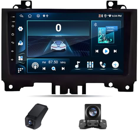 9 Pulgadas Android 14 Radio Coche 2 DIN Pantalla Táctil Radio para Mercedes-Benz Sprinter Volkswagen Crafter 2006-2016 con Android Auto/Carplay Navegación GPS WiFi Bluetooth Radio FM(X2)