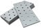 OMIDEAS 10 x Placas Perforadas (140 x 60 x 2) Placas de Unión Planas de Acero Placa de montaje Soporte de fijación Galvanizado