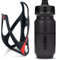 Cube HPP Cage - Matt Black/Red & Flow Bottle - Black, 500ml / Water Drink Flask Vessel Bidon Holder Mount Bracket Kit Lightweight Plastic Drinking Hydration Biking Bike Riding Frame Accessories