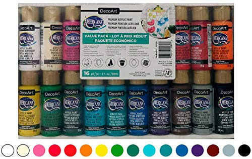 PACK 16 ACRÍLICOS AMERICANA BRILLANTES 59 ML