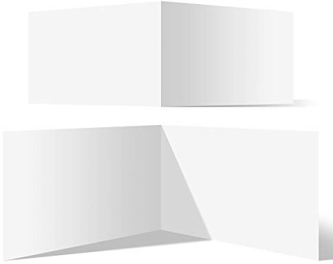 200 Blanko Klappkarten quer DIN A6 148 x 105 mm Bilderdruckpapier matt 300 g/qm Set Papier wählbar