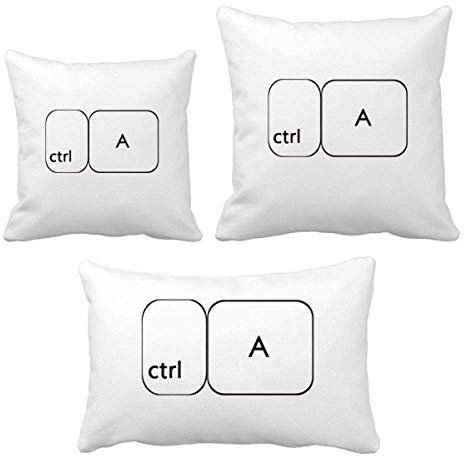 DIYthinker Tastatursymbol ctrl A Wurf Kissen Set Einfügen Kissen Cover Home Sofa Dekor Geschenk