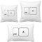 DIYthinker Tastatursymbol ctrl A Wurf Kissen Set Einfügen Kissen Cover Home Sofa Dekor Geschenk