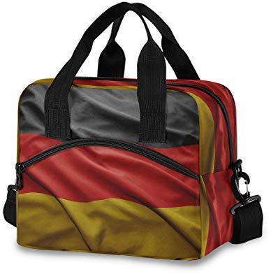 All3DPrint Picknicktasche mit Deutschland-Flagge, isoliert, Kühltasche, 19 Dosen