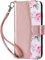 ULAK Wallet Case Compatible with iPhone 11, Flip Case with Card Holder PU Leather + TPU Bumper Stand Cover Kickstand Full Protective Phone Case for iPhone 11 6.1 inch - Rose Gold