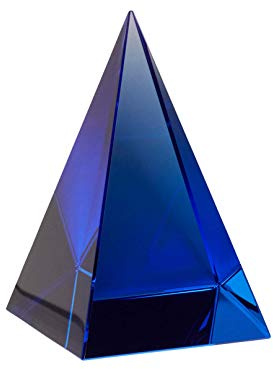 Briefbeschwerer, Glas, Blau