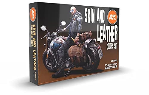 Skin and Leather Colours Set - AK Interactive Acrylic 3g Paints- AK11613