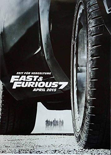 Fast + Furious 7 - Vin Diesel - Jason Statham - Filmposter A3 29x42cm gerollt