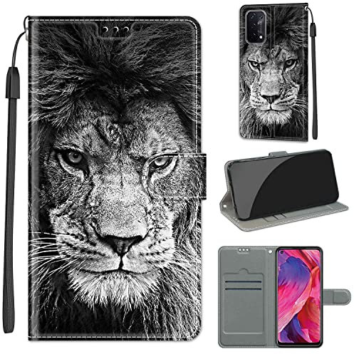 Coque en Cuir Oppo A54 5G, Étui Téléphone Oppo A74 5G / Oppo A93 5G, Housse Pochette Oppo A54 5G Fonction Stand Etui Coque pour Oppo A54 5G / Oppo A74 5G / Oppo A93 5G