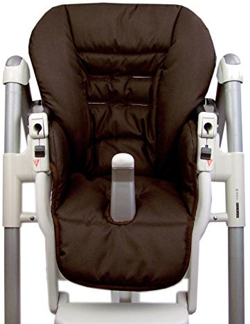BAMBINIWELT Ersatzbezug Sitzkissen Bezug kompatibel mit Peg Perego Prima Pappa-Diner (braun)