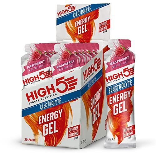 High5 Energy Gel Electrolyte, 20 x 60 g Beutel, Raspberry
