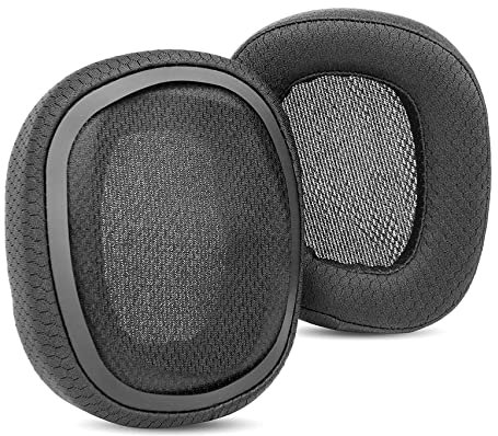 HTINDUSTRY G933 G533 Premium-Ersatz-Ohrpolster kompatibel mit Logitech G935 G933 G633 G533 G233 Wireless Gaming-Headsets, Ohrpolster mit atmungsaktivem Stoff/Memory Foam