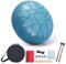 VixxNoxx Stahlzungentrommel Regentrommel Outdoor Garten Hand Drum Handpan Drum 10 Zoll 11 Noten C Key Musikinstrumente Percussion Instrument (Moos Blau)