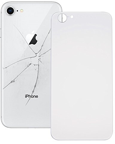 iPartsComprar para iPhone 8 Cubierta trasera de batería de vidrio (plata)