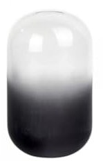 Lambert [W Vase Glas Anthrazit H 21,5 cm D 12 cm Matt/Klar