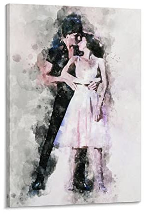 FLYUFO Dirty Dancing Poster Klassische Filmplakate 1 Poster Wandkunst Malerei Leinwand Drucke Dekor Poster Ar