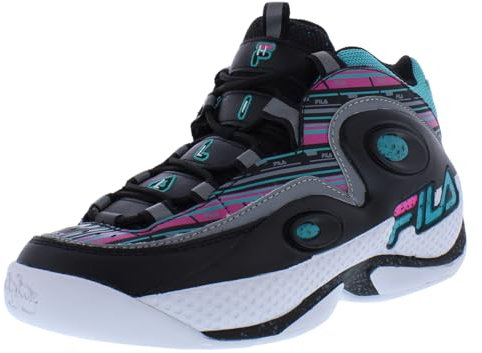 Fila Grant Hill 3 Chaussures pour homme, Noir/rose/bleu sarcelle-noir, 9 Women/7.5 Men