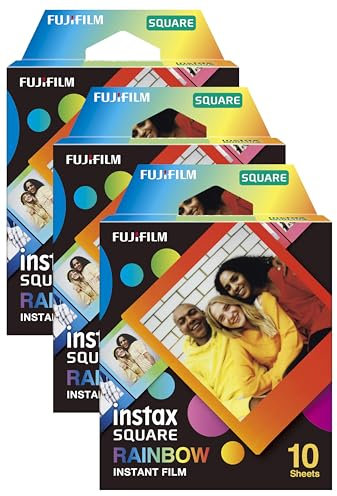 INSTAX Square Film Rainbow (Packung mit 3)