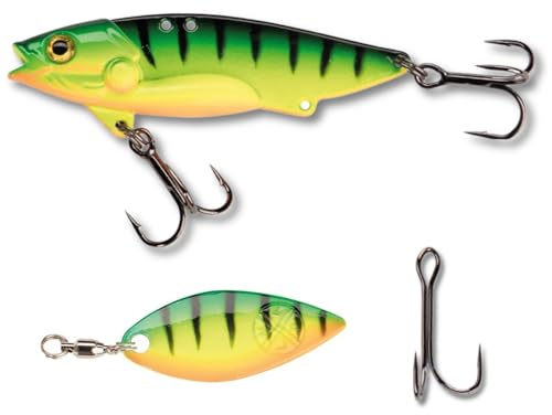 LMAB Techno Vibe - Vibration Bait - 3 Größen, Zikade, Blade Bait, Lipless Crankbait, Angelköder zum Raubfischangeln, Angel Köder für Zander & Barsch, Zikaden